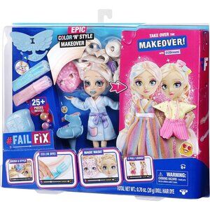 NEW Failfix 2Dreami Epic Color 'N' Style Makeover Doll Pack - 8.5" Fashion Doll